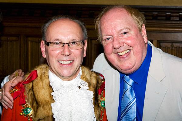 Mayor Keith Swift and Jimmy Cricket