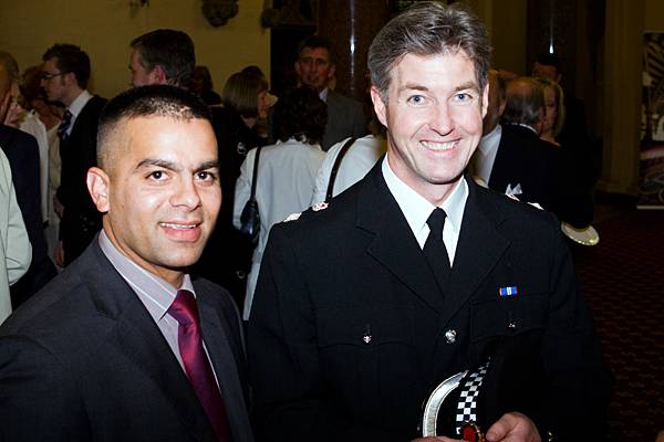 Councillor Ibrar Kahn and Chief Superintendent of GMP, Rochdale Divisional Commander, John O'Hare