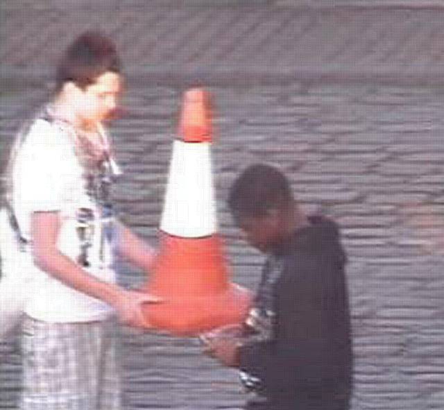 CCTV still of youths trespassing at Heywood Railway Station