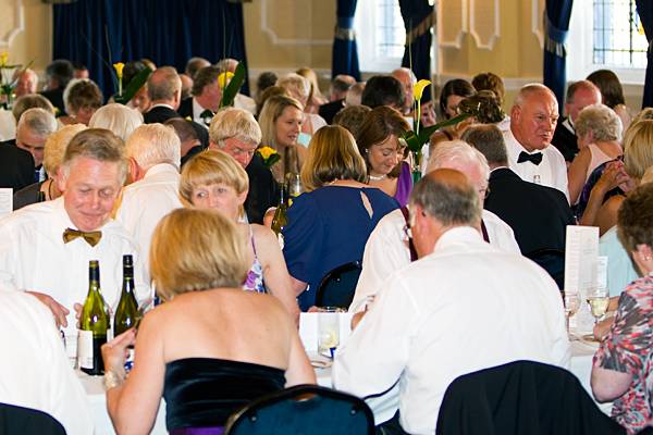 Rochdale Rotary Club of Rochdale East Crystal Ball - Guests enjoying dinner