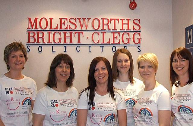 Seven keen employees from Molesworths Bright Clegg have been training hard for the Great Manchester Run 2009