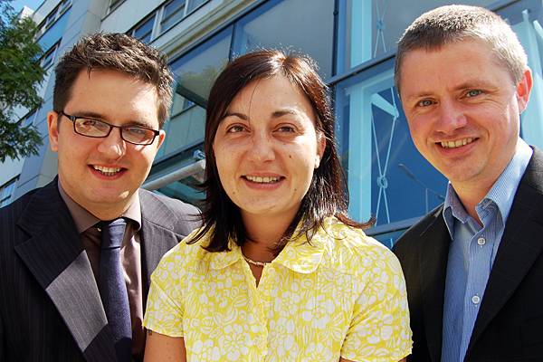 Daniel Taylor, Charlotte Booth and Gary Young 