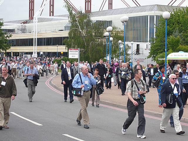 Delegates at the Rotary International Convention.