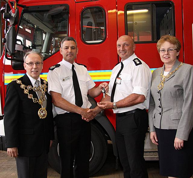 Fire officers today welcomed two brand new fire engines, representing a large £160,000 Government investment