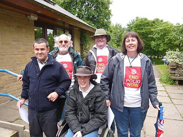 Walkers at the polio plus fund raiser.