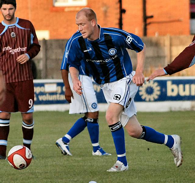 Jason Kennedy made his first appearance in a Dale shirt after his summer signing from Darlington.