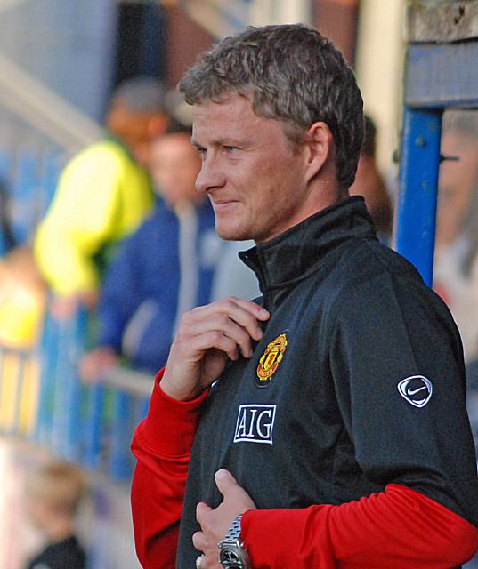 Manchester United reserve team boss Ole Gunnar Solskjaer.