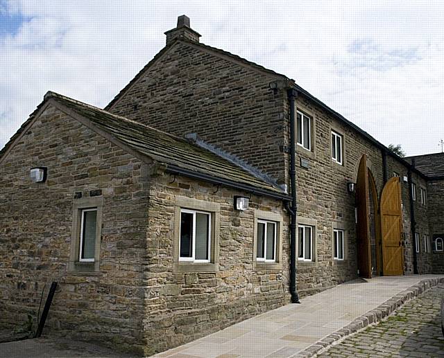 The listed building at Boarshaw Farm