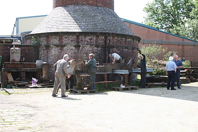 Work continues at the Ellenroad engine house.