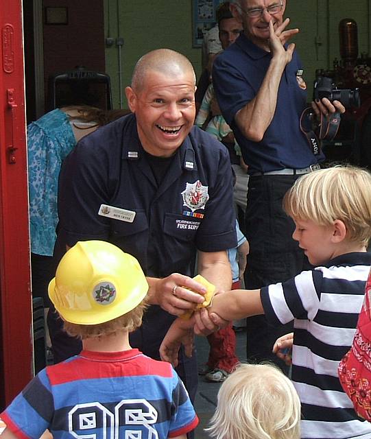 Mayor enjoys fire fun day