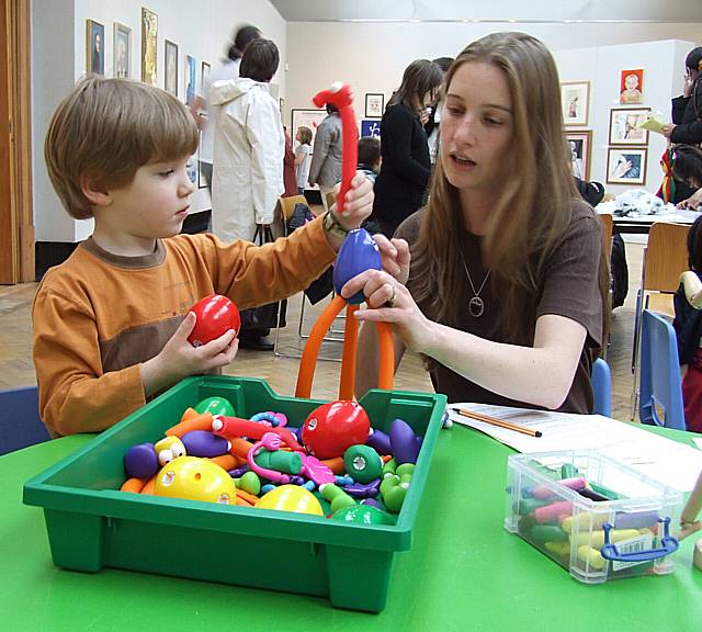 Youngsters can enjoy their own projects in the 'People's Art' art paddock.