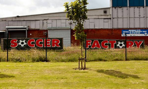 Adverts overlooking Edinburgh Way