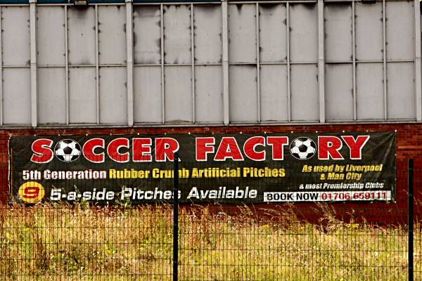 Adverts overlooking Edinburgh Way