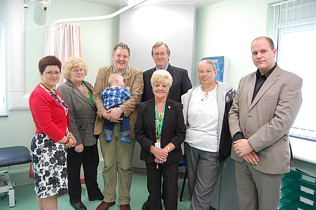 PCT chairman John Pierce pictured with councillors Dale Mulgrew, Jean Ashworth, Brenda Kerslake and Christine Akram, as well as PCT reps.