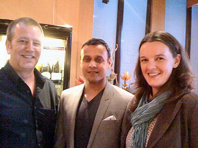 Arras People Managing Director John Thorpe, The Apprentice’s Noorul Choundhury and Arras People Client Services Director Lindsay Scott