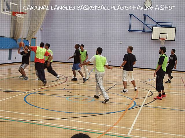 Sports For All vs Cardinal Langley basketball game