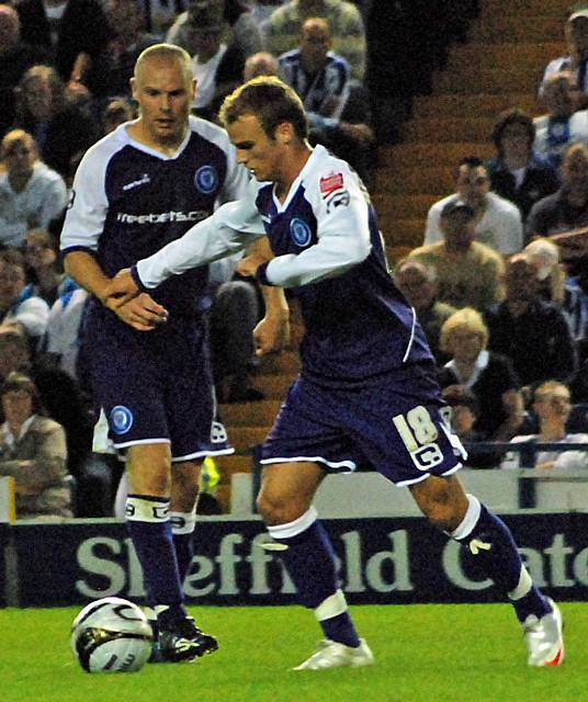 Kallum Higginbotham came on for Dale in the second half.