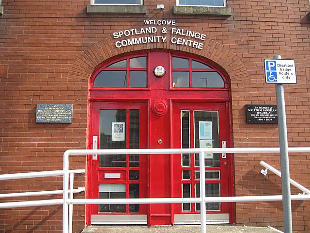 The entrance to the Spotland and Falinge Community Centre has been renovated as part of the work.