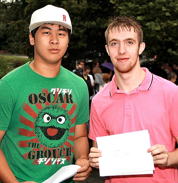 Two more Cardinal Langley lads pleased with their results.