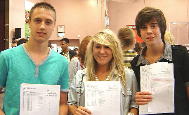 Dominic Kay, Ashley Grindrod,and Matthew Armitage of Siddal Mood Sports Collge