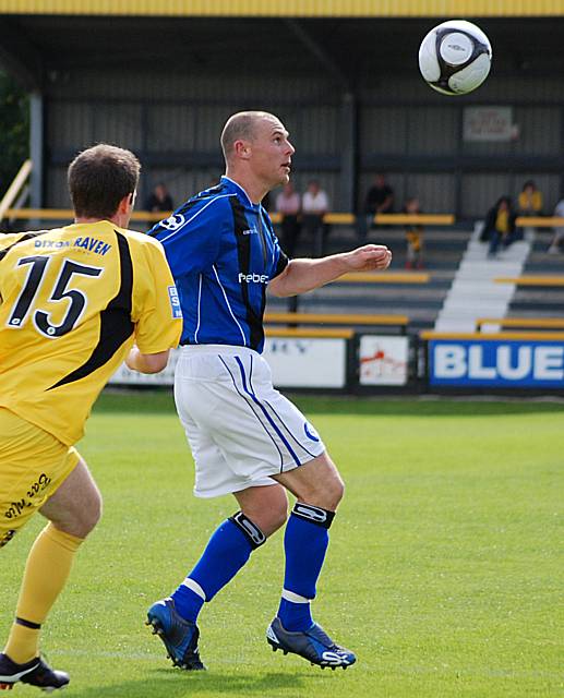 Jones looks to bring the ball down.