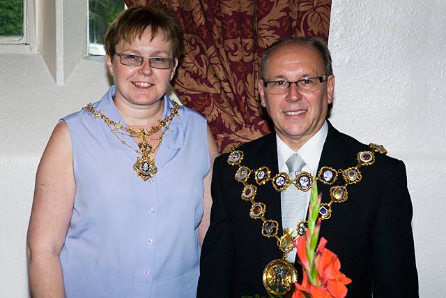 Rochdale Register Office Open Day and Wedding Fayre -  Mayor Keith Swift and Mayoress Sue Etchells