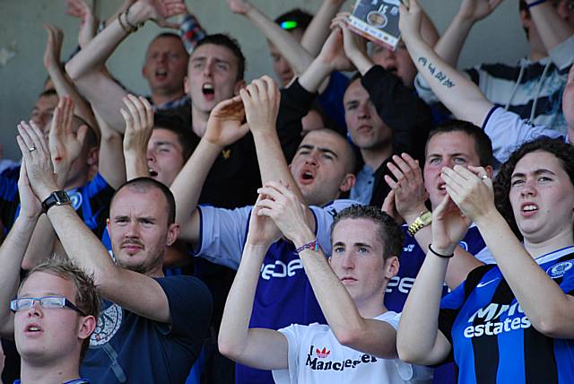 Dale fans in good voice before kick off.