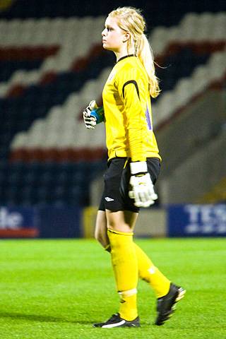 England v Norway women's U19 football at Spotland