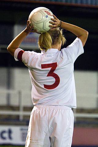 England v Norway women's U19 football at Spotland