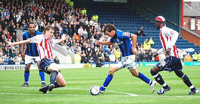 Will Buckley dances into the Bury box.