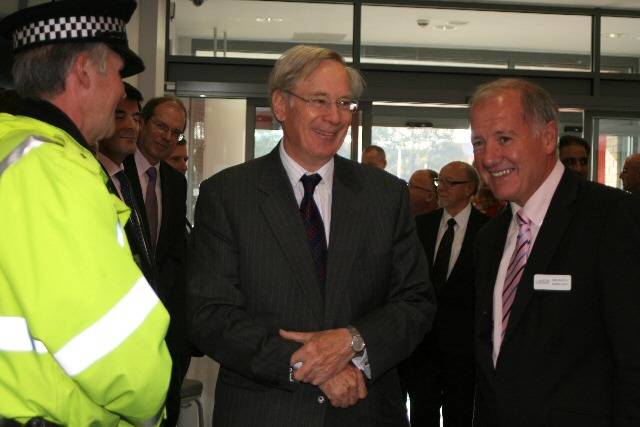 The Duke of Gloucester with Link4Life Managing Director Craig McAteer at the Heywood Sports Village