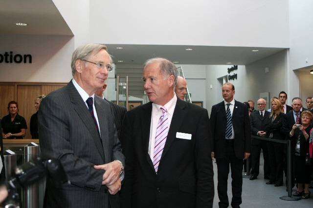 The Duke of Gloucester with Link4Life Managing Director Craig McAteer at the Heywood Sports Village