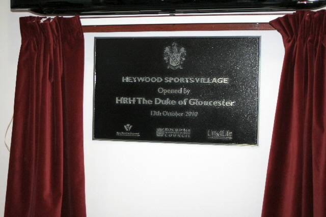 The commemorative plaque 