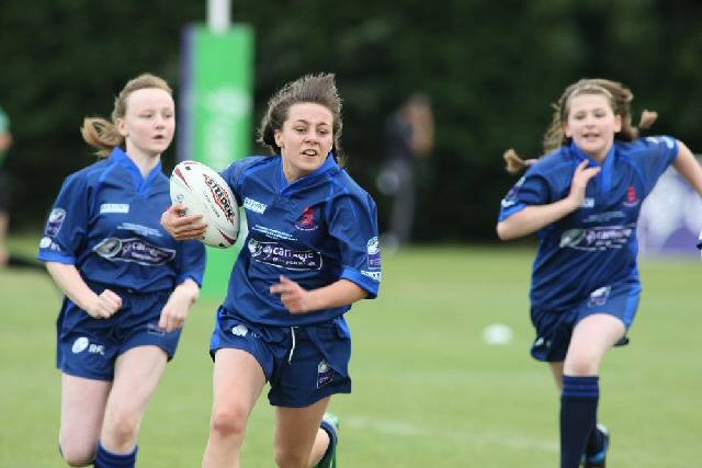 The girls rugby league festival