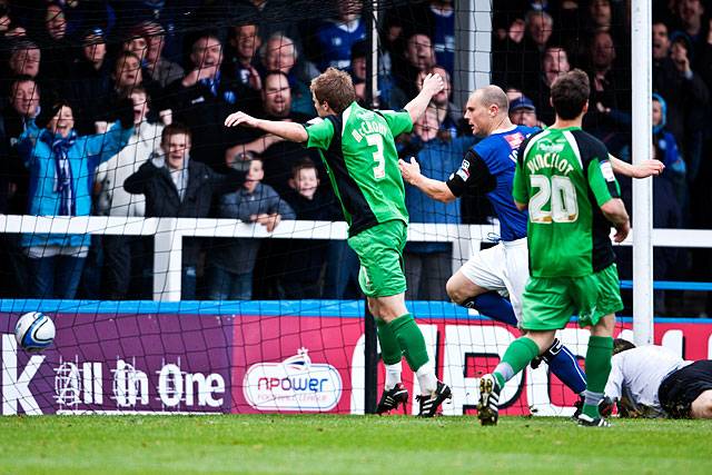 Rochdale 3 - 2 Dagenham and Redbridge<br />
Gary Jones scores Dale's third goal