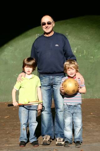 John Turner with his grandsons Sam and Jack Turner