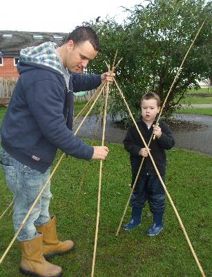 Dad Scott with his son Dylan Wilson