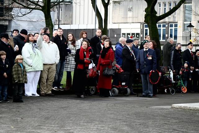 Remembrance Sunday service at the Rochdale Cenotaph - Sunday 14 November 2010