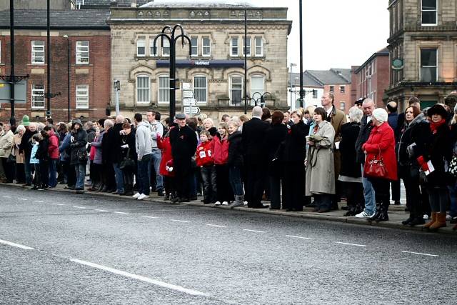 Remembrance Sunday service at the Rochdale Cenotaph - Sunday 14 November 2010