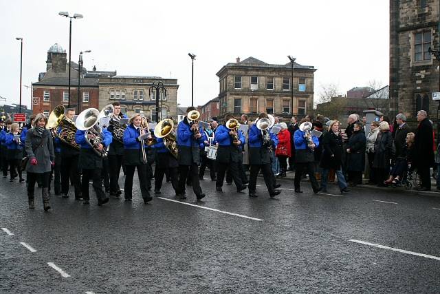 Remembrance Sunday service at the Rochdale Cenotaph - Sunday 14 November 2010