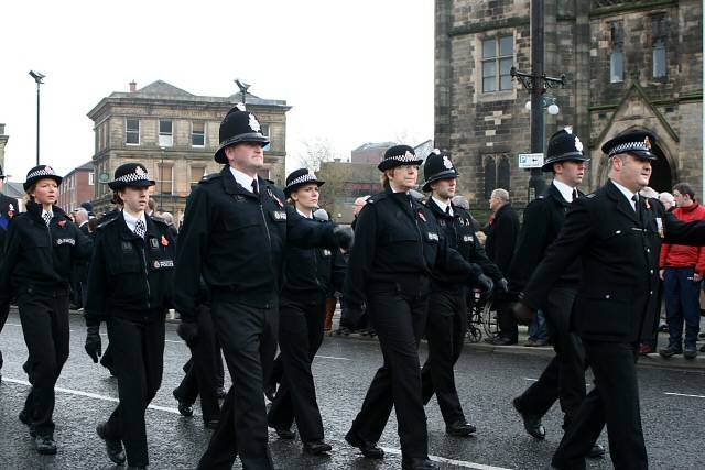 Remembrance Sunday service at the Rochdale Cenotaph - Sunday 14 November 2010