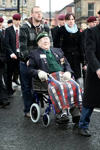 Remembrance Sunday service at the Rochdale Cenotaph - Sunday 14 November 2010