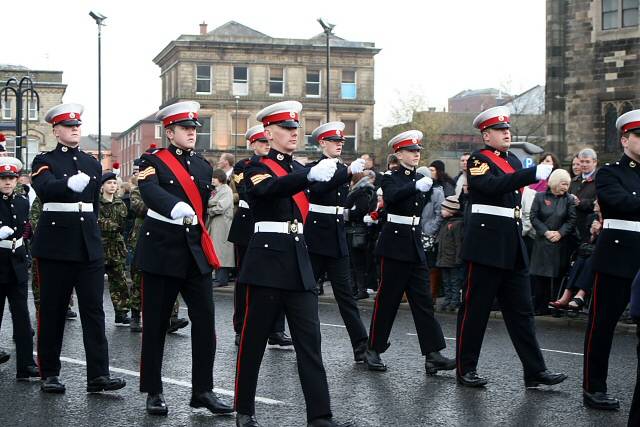 Remembrance Sunday service at the Rochdale Cenotaph - Sunday 14 November 2010