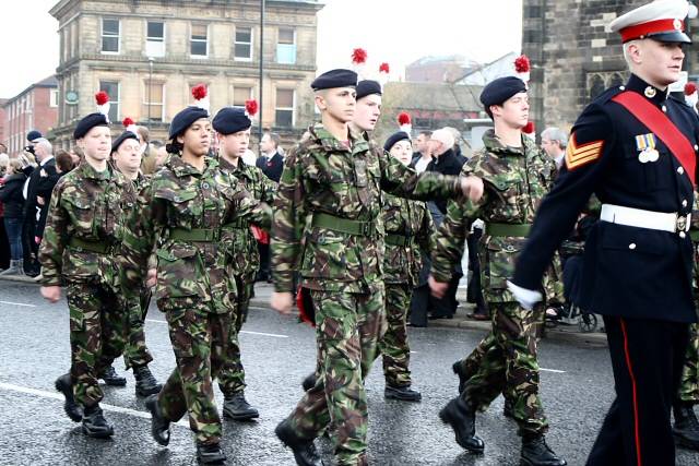 Remembrance Sunday service at the Rochdale Cenotaph - Sunday 14 November 2010