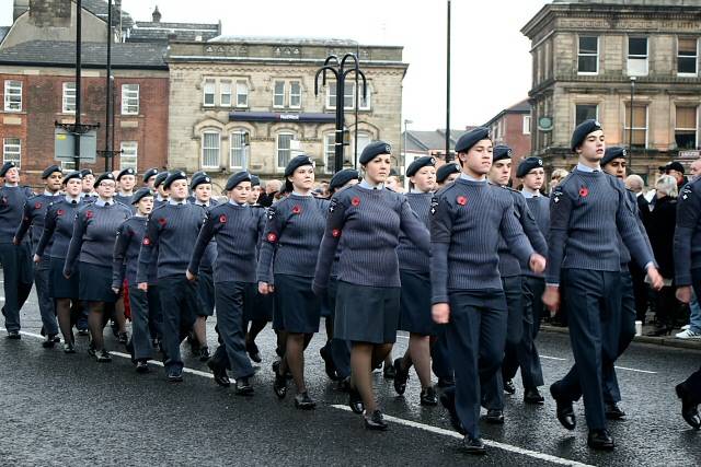 Remembrance Sunday service at the Rochdale Cenotaph - Sunday 14 November 2010