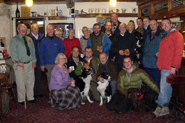 The members gather together before setting off on their trek