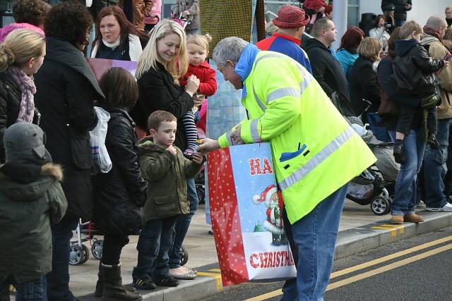 Father Christmas and his reindeer visit Middleton