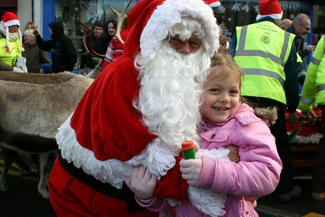 Father Christmas and his reindeer visit Middleton