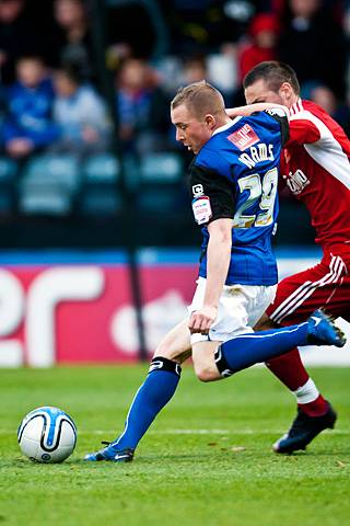 Rochdale 3 - 3 Swindon Town<br />Nicky Adams pursued by Michael Rose