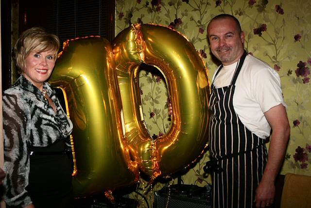 Rachel and Andrew Garner celebrate the Cedar Tree's 10th birthday